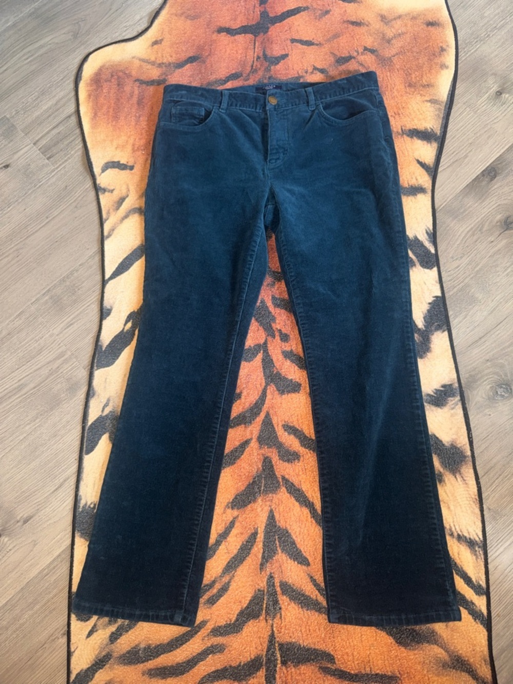 Chaps Teal Corduroy Petite Pants